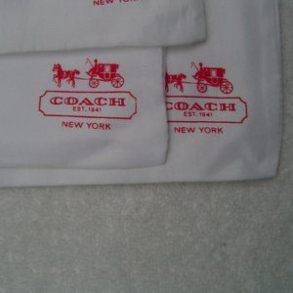 NEW AUTHENTIC COACH 4 WHITE SMALL SATIN COACH BAGS… - Picture 4 of 7